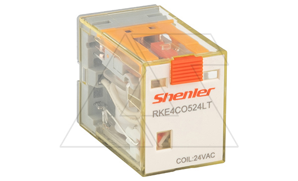 Реле RKE4CO524LT, 4CO, 5A(250VAC/30VDC), 24VAC, мех. индикация, тест-кнопка с блокировкой, LED Реле RKE4CO524LT, 4CO, 5A(250VAC/30VDC), 24VAC, мех. индикация, тест-кнопка с блокировкой, LED
