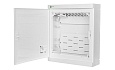Щит навесной ELEGANT мультимед, патч-панель, 1xSCHUKO, 1xМП, белая пласт. дверь, белый RAL9003, 310x350x104mm, IP40 от интернет-магазина amperkin.by