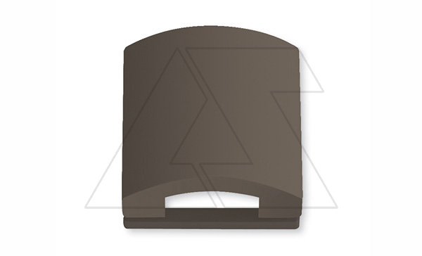 Basic 55 - Лицевая панель для телекоммуникационных механизмов с накладкой 50х50 (шато-черный)