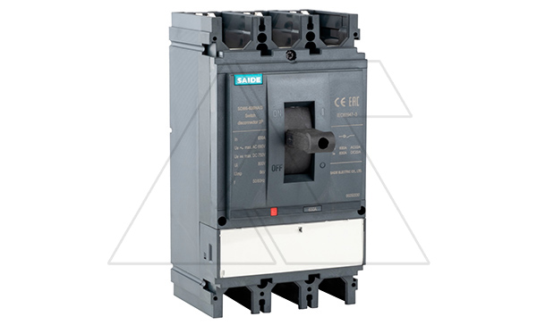 Выключатель-разъединитель SDM6-630NA 3P, In=630A, без расцепителя, t=60K