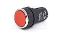 Кнопка MB, красная, без фиксации, плоская, 1NO, 3A 230V AC15, 22mm, IP50