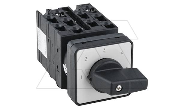 Переключатель UKT0-5-8252/E, 2P, 20A, тип 1-2-3-4-5, 2NO на 1_5, на дверь, фронт IP65