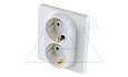 Inspiria - Розетка 2x2P+E нем. стд. (белый) от интернет-магазина amperkin.by