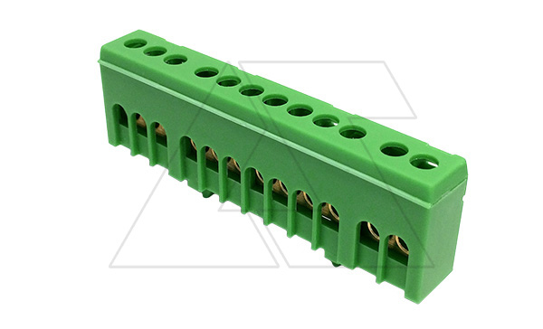 Клеммник Morek для заземления PE12H 1P 12x1,5_16mm² Cu, 63A, 690V, зеленый, IP20 (стикерованный) Клеммник Morek для заземления PE12H 1P 12x1,5_16mm² Cu, 63A, 690V, зеленый, IP20 (стикерованный)