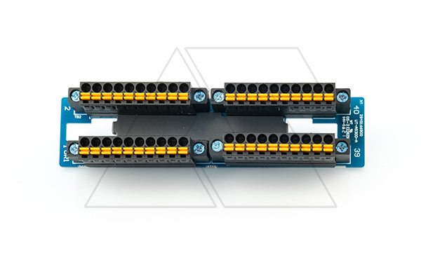 Переходник с разъёма IDC-40 на пружинный клеммник для ЦПУ AS, 2 шт.