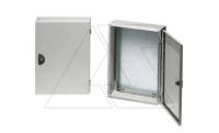Коробка распределительная стальная 200х200х80 (ВхШхГ) с дверью, RAL7035, IP55