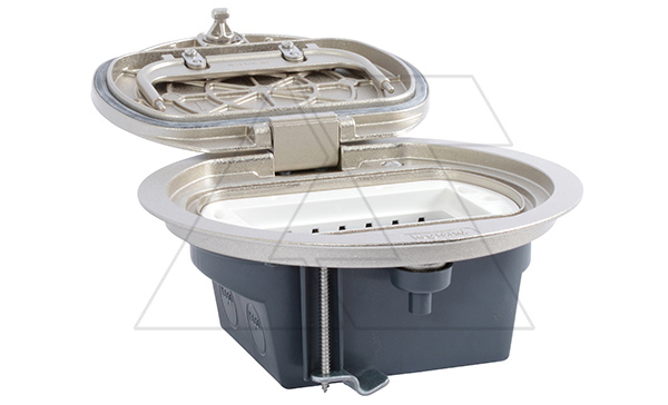 Напольная коробка 4M c откидной крышкой из нержавеющей стали, IP66
