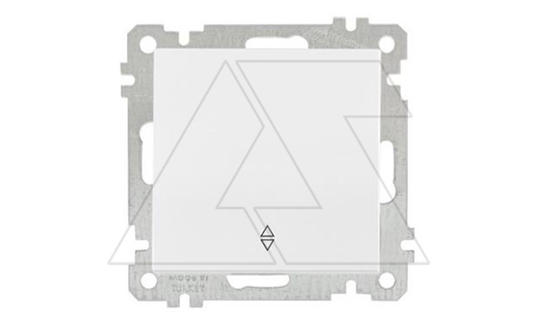 21 - Переключатель на два направления, пруж. зажимы, белый 21 - Переключатель на два направления, пруж. зажимы, белый