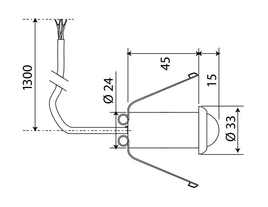 Датчик присутствия B.E.G. PICO-N-M-1C-FC