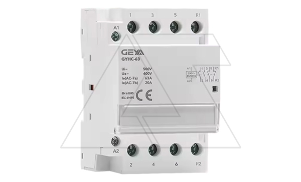 Контактор модульный GYHC-4P, 63A, 3NO+1NC, 230VAC, 3M Контактор модульный GYHC-4P, 63A, 3NO+1NC, 230VAC, 3M