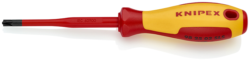 Отвёртка PlusMinus Pozidriv PZ/S 2 Slim VDE 1000V, длина стержня 100 мм, L-212 мм (KNIPEX)