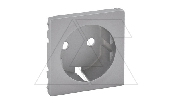 Valena Life - Лицевая панель розетки 2P+E, алюминий Valena Life - Лицевая панель розетки 2P+E, алюминий