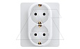 Inspiria - Розетка 2x2P+E нем. стд. (белый) от интернет-магазина amperkin.by