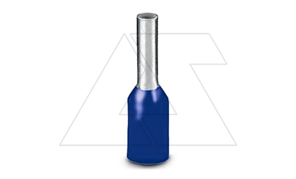 Кабельный наконечник AI 0,75 - 8 BU изолированный, сечение 0,75mm2, длина 8mm, синий (упак. 100шт.) Кабельный наконечник AI 0,75 - 8 BU изолированный, сечение 0,75mm2, длина 8mm, синий (упак. 100шт.)