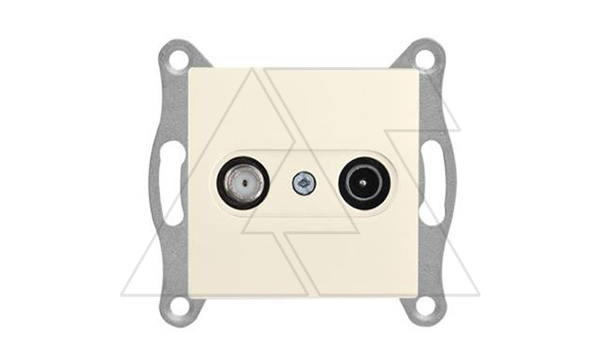 21 - Розетка TV-SAT, оконечная, сл.кость 21 - Розетка TV-SAT, оконечная, сл.кость