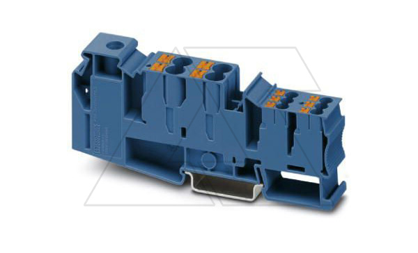 Клемма потенциальная PTU 35/4X6/6X2,5 BU /16,3mm, гибридная, 1 присоед. x35mm2, 4 присоед. x6mm2, 4 присоед. x2,5mm2, 105A, 1000V, синяя Клемма потенциальная PTU 35/4X6/6X2,5 BU /16,3mm, гибридная, 1 присоед. x35mm2, 4 присоед. x6mm2, 4 присоед. x2,5mm2, 105A, 1000V, синяя