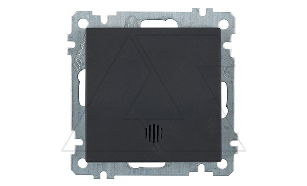 21 - Выключатель с подсветкой, пруж. зажимы, черный мат 21 - Выключатель с подсветкой, пруж. зажимы, черный мат