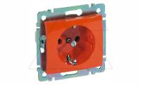 Valena - Розетка 2P+E нем. стд., оранжевая