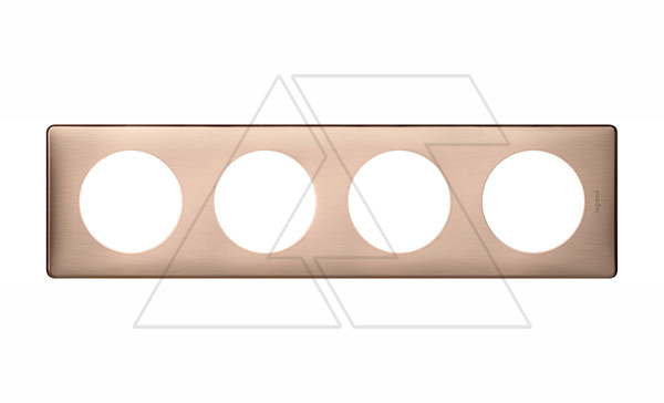 Celiane - Рамка 4 поста медь