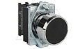 Кнопка плоская PB1S, черная, с фиксацией, без подсветки, 1NO, 6A 230VAC/24VDC, 22mm, IP65 от интернет-магазина amperkin.by