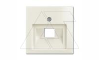 Basic 55 - Лицевая панель для одинарной информационной розетки (шале-белый)