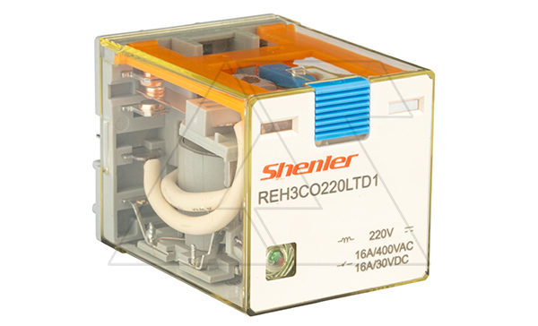 Реле REH3CO220LTD1, 3CO, 16A(400VAC/30VDC), 220VDC, мех. индикация, тест-кнопка с блокировкой, диод +A1/-A2, LED Реле REH3CO220LTD1, 3CO, 16A(400VAC/30VDC), 220VDC, мех. индикация, тест-кнопка с блокировкой, диод +A1/-A2, LED