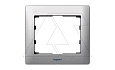 Galea Life - Рамка Metallic на 1 пост, Brushed Aluminium от интернет-магазина amperkin.by