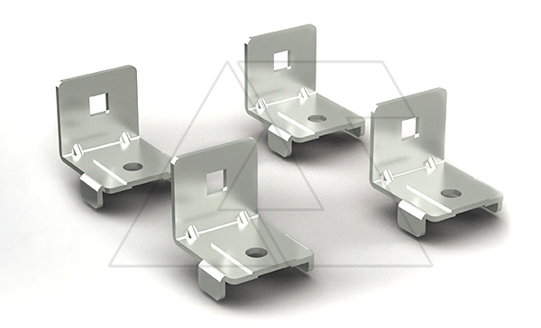 Комплект кронштейнов для крепления 19" стоек в щиту Ш=600мм, 4 шт.