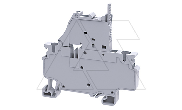 Клемма с держателем предохранителя CXF4L110-240V /6x65,4mm, пружинная, 2 присоед., 4(max 6)mm2, 10A, 1000V, LED 110-240V, серая Клемма с держателем предохранителя CXF4L110-240V /6x65,4mm, пружинная, 2 присоед., 4(max 6)mm2, 10A, 1000V, LED 110-240V, серая