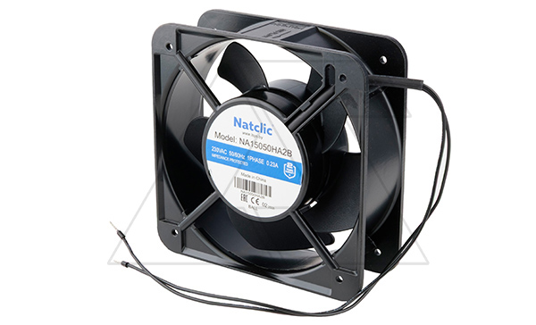 Вентилятор осевой NA, 150x150x50мм, 230VAC, 336м3/ч, 26Вт, 2650об/мин, 59дБА, подшипник качения