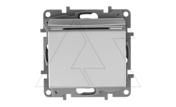 Etika - Выключатель с ключом-карточкой с выдержкой времени до 30 сек.(алюминий)