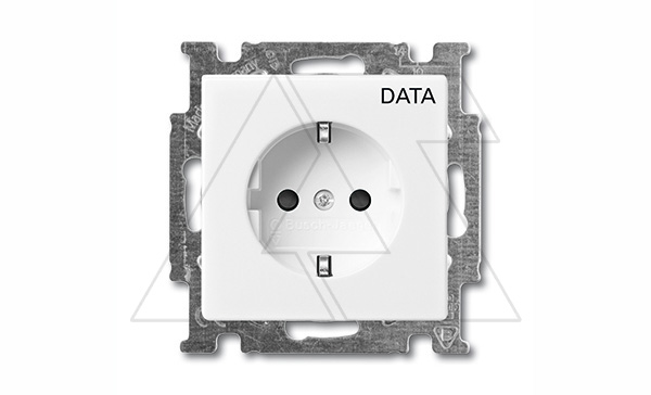 Basic 55 - Розетка 2P+E нем. стд.с маркировкой DATA (белый)