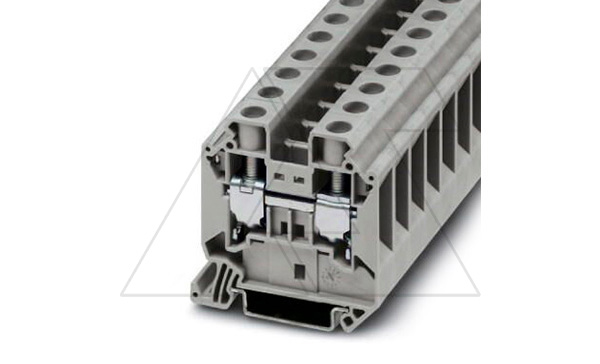 Клемма проходная UT 16 /12,2mm, винтовая, 2 присоед., 16(max 25)mm2, 76A, 1000V, серая Клемма проходная UT 16 /12,2mm, винтовая, 2 присоед., 16(max 25)mm2, 76A, 1000V, серая