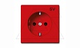 Basic 55 - Розетка 2P+E нем. стд. (красный) от интернет-магазина amperkin.by