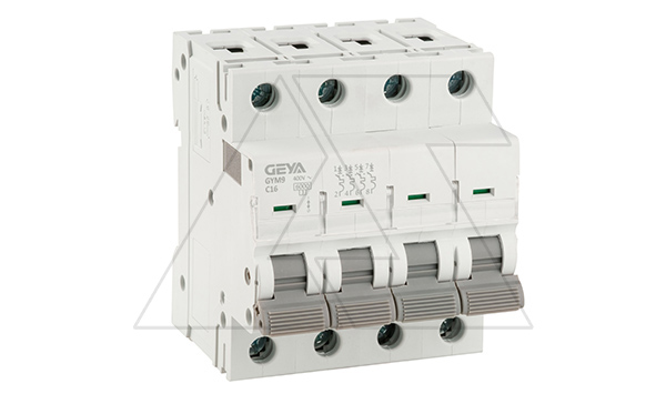 Авт. выключатель GYM9-4P-16C, 4P, 16A, хар-ка C, 6kA, 4M