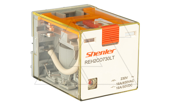 Реле REH2CO730LT, 2CO, 16A(400VAC/30VDC), 230VAC, мех. индикация, тест-кнопка, LED Реле REH2CO730LT, 2CO, 16A(400VAC/30VDC), 230VAC, мех. индикация, тест-кнопка, LED