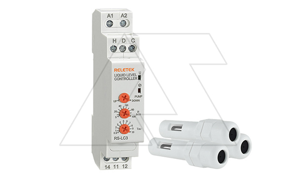 Реле контроля уровня RS-LC3, 1CO, 8A(250VAC), 24_240VAC/DC, 5_100 kOhm, 0.5_10s, без датчиков, 1M Реле контроля уровня RS-LC3, 1CO, 8A(250VAC), 24_240VAC/DC, 5_100 kOhm, 0.5_10s, без датчиков, 1M