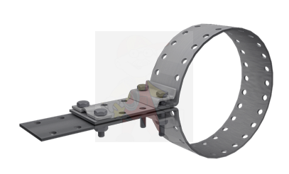 Универсальный держатель для труб Ø до 30 мм , проволока Ø 5-10 мм, материал  изготовления - сталь с термодиффузионным покрытием от интернет-магазина amperkin.by