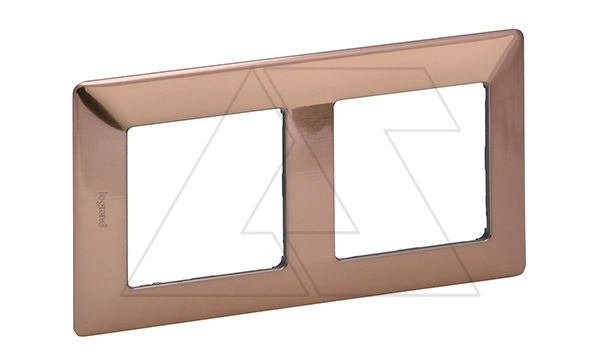 Valena Life - Рамка 2 поста верт/гориз, медь