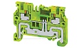 Клемма защитного проводника CPG1.5 /3,5x45,3mm, push-in, 2 присоед., 1,5(max 2,5)mm2, желто-зеленая от интернет-магазина amperkin.by Клемма защитного проводника CPG1.5 /3,5x45,3mm, push-in, 2 присоед., 1,5(max 2,5)mm2, желто-зеленая от интернет-магазина amperkin.by