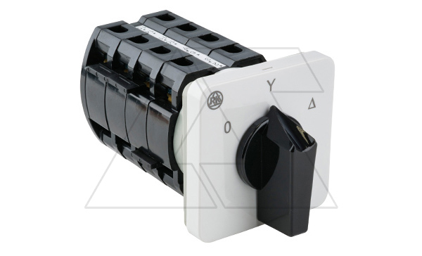 Переключатель BS 40 12 U, тип 0-Y-D (0-звезда-треугольник), 40А, 15kW(400VAC по АС-3) на дверь, фронт IP40