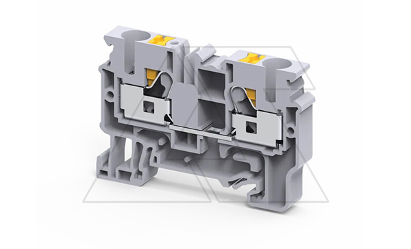 Клемма проходная CP6/10 /8x62,8mm, push-in, 2 присоед., 10mm2, 57A, 1000V, серая