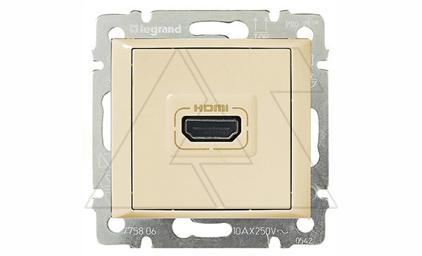Valena - Розетка HDMI для аудио/видеоустройств, сл.кость