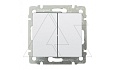 Valena - Выключатель двухклавишный, белый (инд. упаковка) от интернет-магазина amperkin.by