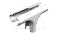 Секция 3000 TMS M20 LGR Т-образная, трубы Quick-Pipe разъемная, IP44, наружн. Ø25,5мм, серый, ПВХ