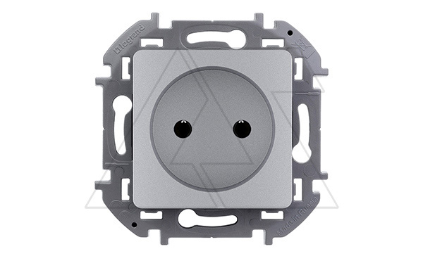 Inspiria - Розетка 2P 10/16A (алюминий)