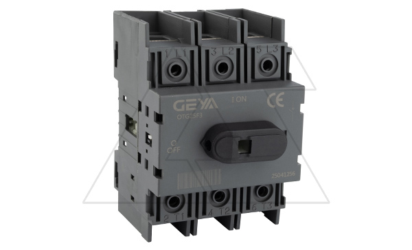 Выкл. нагрузки OTG-25F3, 25A 3P рукоятка спереди