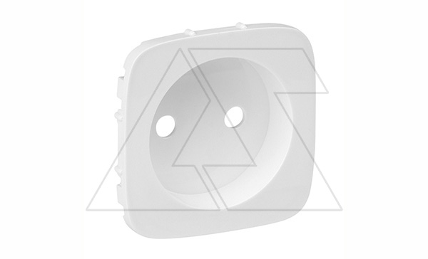 Valena Allure - Лицевая панель силовой розетки 2P, белая