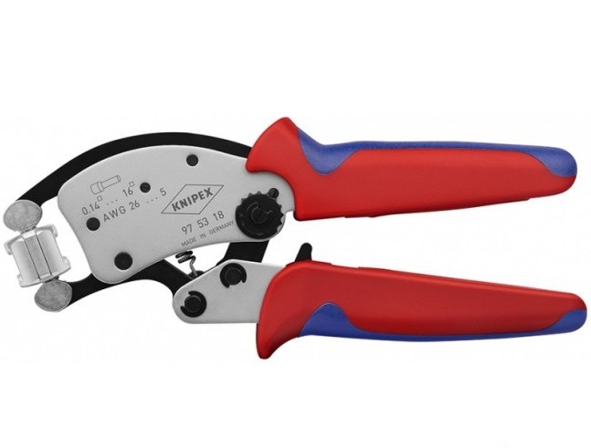 Пресс-клещи Twistor16 для обжима контактных гильз, (360°, 8 фиксируемых позиций), L-200 мм, хром., 2