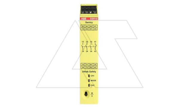 Реле безопасности Sentry SSR10, 24VDC, одно/двухканальное, 3NO+1NС (5A-AC15), LED, 22.5mm Реле безопасности Sentry SSR10, 24VDC, одно/двухканальное, 3NO+1NС (5A-AC15), LED, 22.5mm